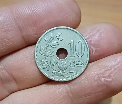Обява: 10 центимес Белгия 1927