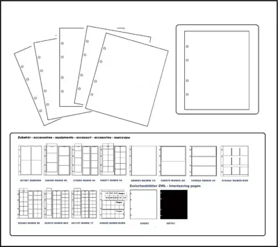 Обява: Leuchtturm Numis ZWL междинни листа бели / оп.5 бр /
