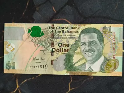 Обява: Банкнота - Бахами - 1 долар UNC | 2015г.