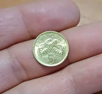 Обява: 5 цента Сингапур 1987 нециркулирали