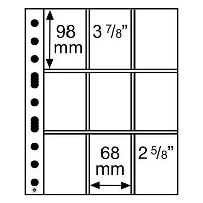 Обява: Leuchtturm Grande 3/3C прозрачни листа - фото картички , PANINI карти - 68x98 mm