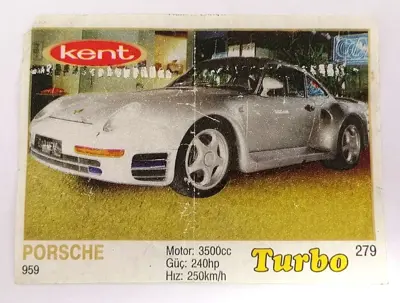 Обява: ⭐ Картинка Turbo Турбо жълто 279 Porsche 959 ⭐
