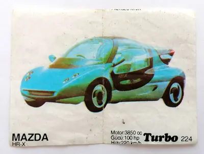 Обява: ⭐ Картинка Turbo Турбо черно 224 Mazda HR-X ⭐