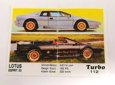 Обява: ⭐ Картинка Turbo Турбо черно 112 Lotus Esprit 53 ⭐
