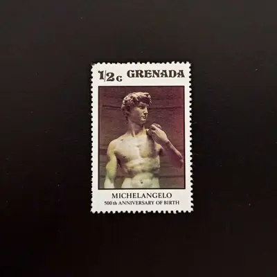 Обява: 🇬🇩 Гренада 1975 1/2 цента Микеланджело 🇬🇩