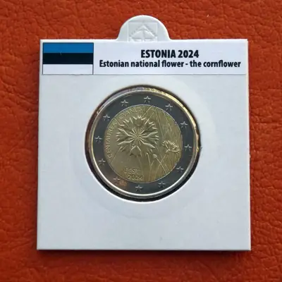 Обява: Естония • Карамфил • 2 евро • 2024