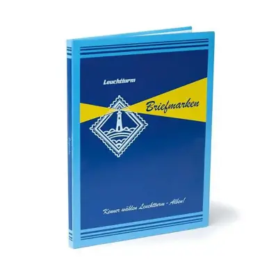 Обява: Leuchtturm RETRO - класьор за марки с 8 бели листа / 16 страници А4