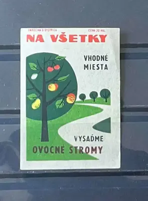 Обява: Чехословакия – Засаждане на овощни дървета