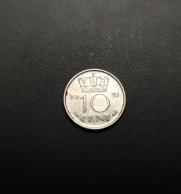 Обява: 🇳🇱 Холандия 1951 10 цента 🇳🇱