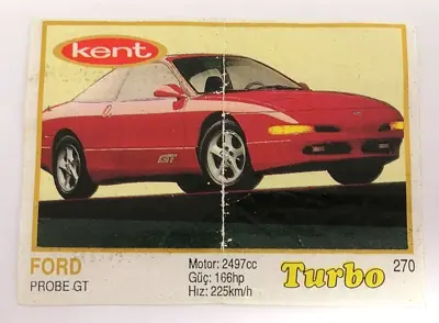 Обява: ⭐ Картинка Turbo Турбо жълто 270 Ford Probe GT ⭐