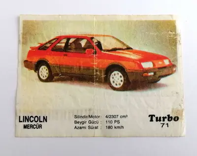Обява: ⭐ Картинка Turbo Турбо черно 71 Lincoln Mercur ⭐
