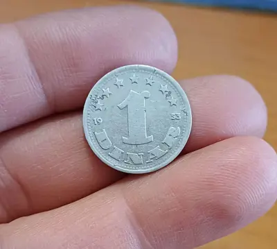 Обява: 1 динар Югославия 1953