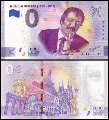 Обява: ⭐ Турция 2020 0 евро Müslüm Gürses UNC нова ⭐
