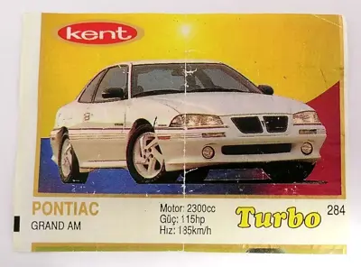 Обява: ⭐ Картинка Turbo Турбо жълто 284 Pontiac Grand AM ⭐
