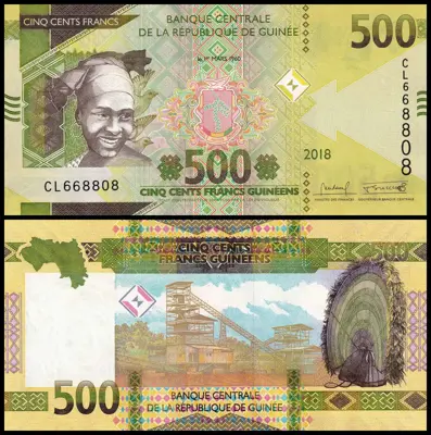 Обява: 🇬🇳 Гвинея 2018 500 франка UNC нова 🇬🇳