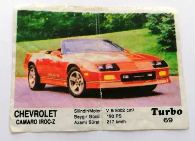 Обява: ⭐ Картинка Turbo Турбо черно 69 Chevrolet Camaro ⭐