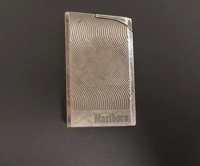 Обява: ⭐ Метална Запалка Marlboro тъмно сива ⭐