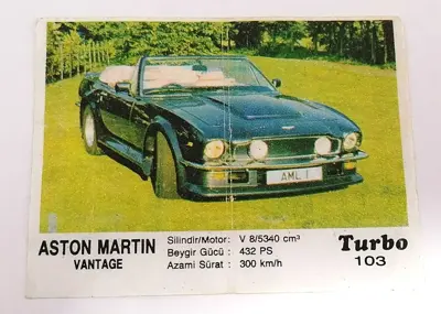 Обява: ⭐ Картинка Turbo Турбо черно 103 Aston Martin ⭐