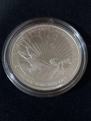Обява: Токелау 2024 – 5 долара – Крокодил  - 1 OZ , Сребърна монета