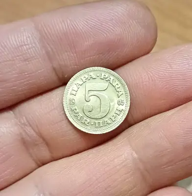 Обява: 5 пара Югославия 1965 нециркулирали