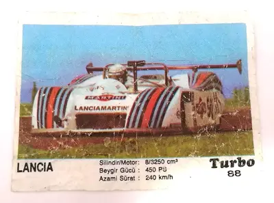 Обява: ⭐ Картинка Turbo Турбо черно 88 Lancia ⭐