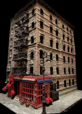 Обява: Стенен триизмерен модел.Арт интерпретация на ъгловата фасада от сериала "приятели"