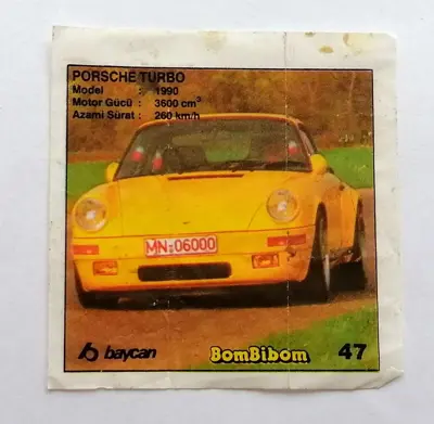 Обява: ⭐ Картинка BomBibom 1-60 47 Porsche Turbo ⭐
