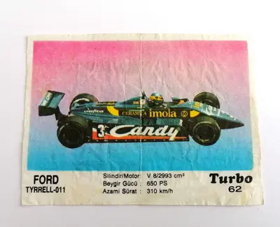 Обява: ⭐ Картинка Turbo Турбо черно 62 Ford Tyrrell-011 ⭐