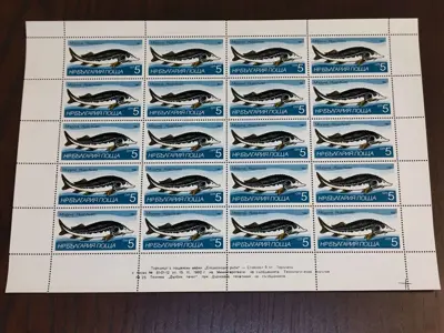 Обява: Пощенски марки "Сладководни риби"