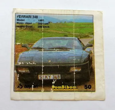 Обява: ⭐ Картинка BomBibom 1-60 50 Ferrari 348 ⭐
