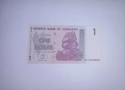 Обява: Зимбабве 1 долар 2007 UNC