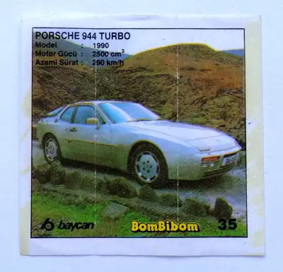 Обява: ⭐ Картинка BomBibom 1-60 35 Porsche 944 Turbo ⭐