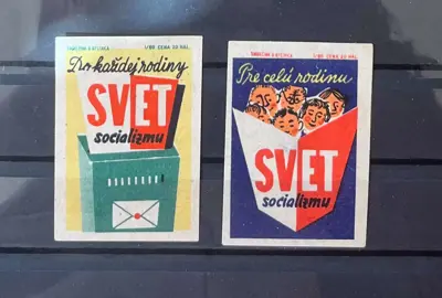 Обява: Чехословакия – Кибритени етикети „Svet socializmu“