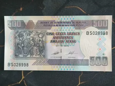 Обява: Банкнота - Бурунди - 500 франка UNC | 2013г.