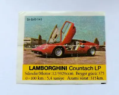 Обява: ⭐ Картинка Би-Бип 141 Lamborghini Countach LP ⭐