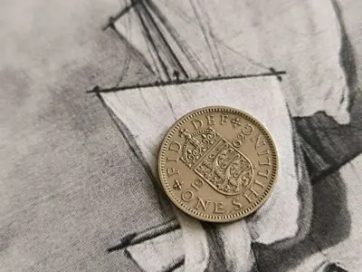 Обява: Монета - Великобритания - 1 шилинг | 1962г.