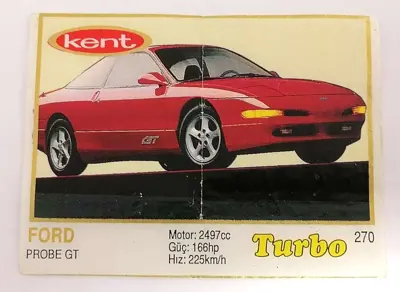 Обява: ⭐ Картинка Turbo Турбо жълто 270 Ford Probe GT ⭐