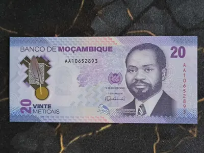 Обява: Банкнота - Мозамбик - 20 метикаи UNC | 2024г.