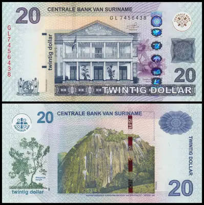Обява: 🇸🇷 Суринам 2019 20 долара UNC нова 🇸🇷