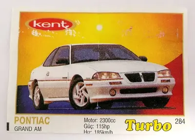 Обява: ⭐ Картинка Turbo Турбо жълто 284 Pontiac Grand AM ⭐