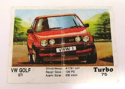 Обява: ⭐ Картинка Turbo Турбо черно 75 VW Golf GTI ⭐