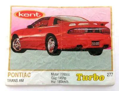 Обява: ⭐ Картинка Turbo Турбо жълто 277 Pontiac Trans AM ⭐