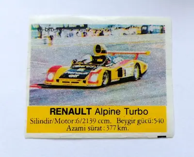 Обява: ⭐ Картинка Би-Бип 147 Renault Alpine Turbo ⭐