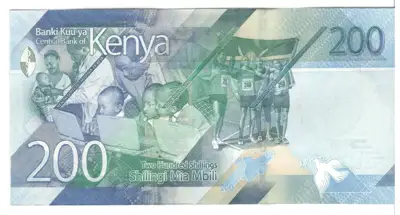 Снимка за обява „Kenya-200 Shillings-2019-P# 54a-Paper"