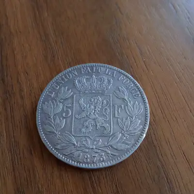 Снимка за обява „5 франка 1873 Белгия"