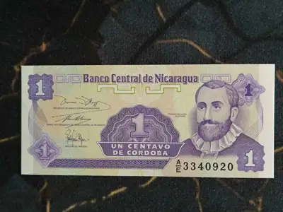 Снимка за обява „Банкнота - Никарагуа - 1 кордоба UNC | 1991г."