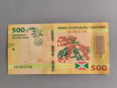 Снимка за обява „Банкнота - Бурунди - 500 франка UNC | 2018г."