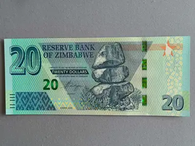 Снимка за обява „Банкнота - Зимбабве - 20 долара UNC | 2020г."