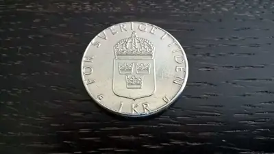 Снимка за обява „Монета - Швеция - 1 крона | 1980г."