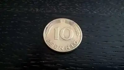 Снимка за обява „Монета - Германия - 10 пфенига | 1990г.; серия F"